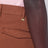 Pantalone marrone in cotone e lino