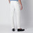 White slim-fit cotton-blend trousers