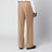 Rope-colored cotton and wool trousers