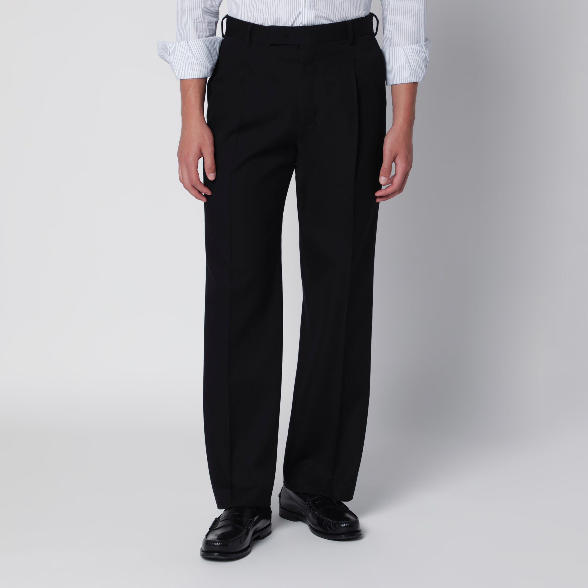 Pantalone nero in cotone