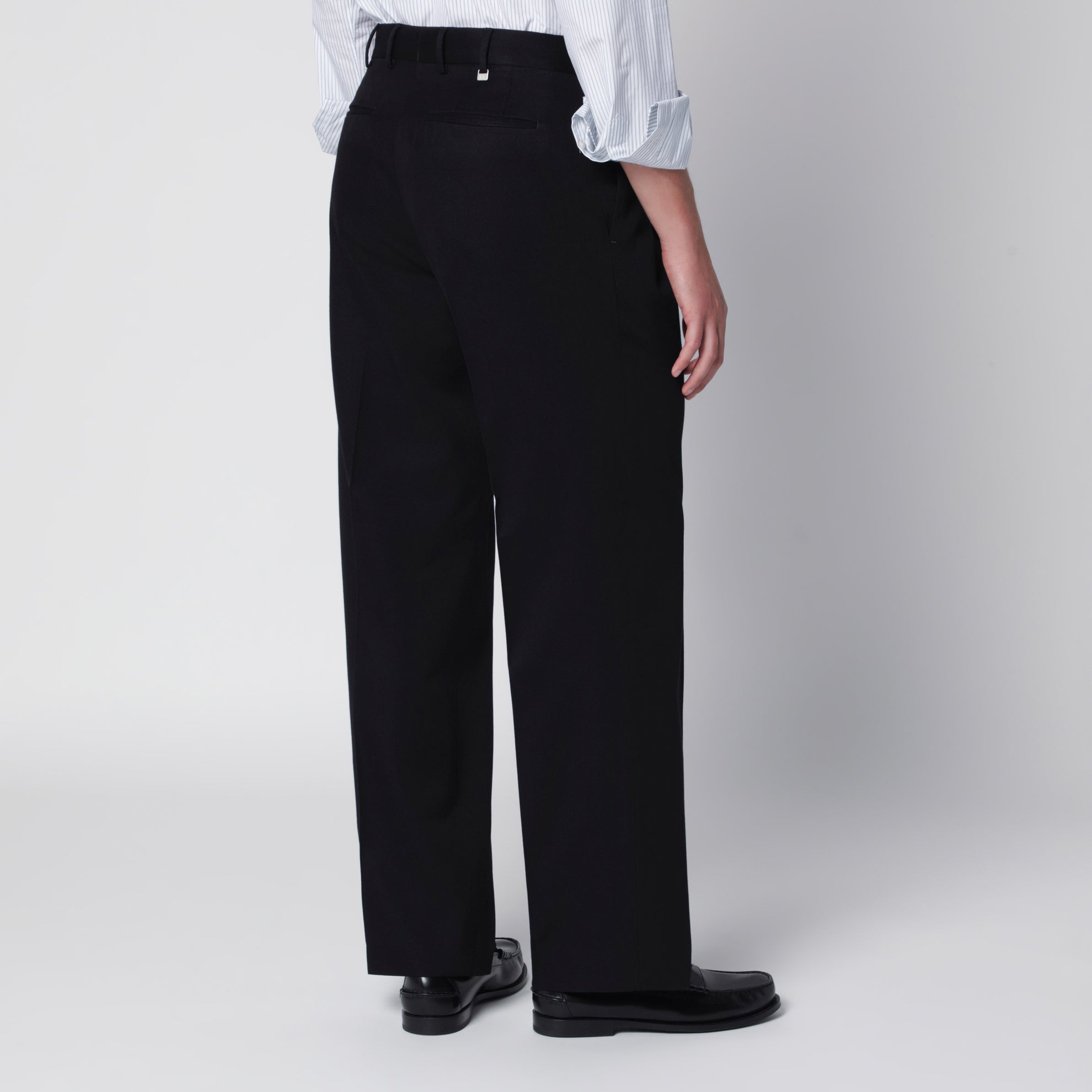 Pantalone nero in cotone