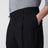 Black wool trousers