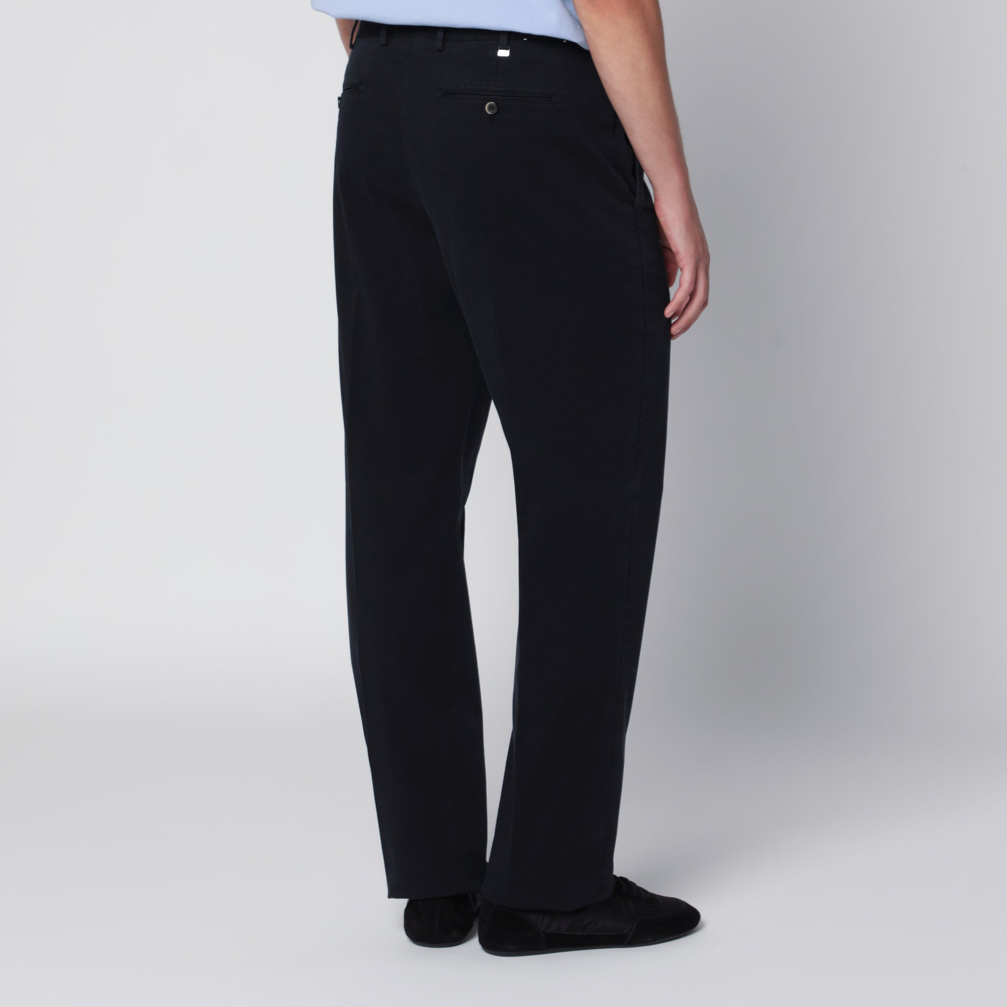 Pantalone blu navy in cotone