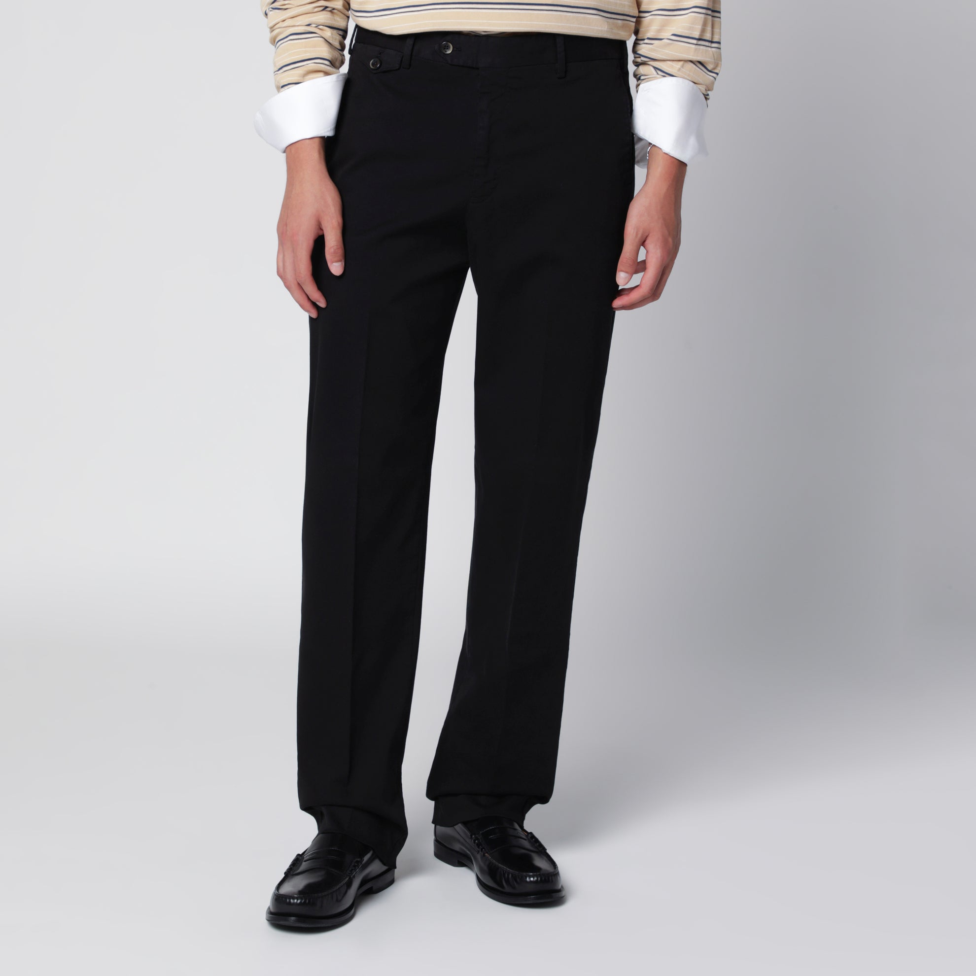 Pantalone nero in cotone