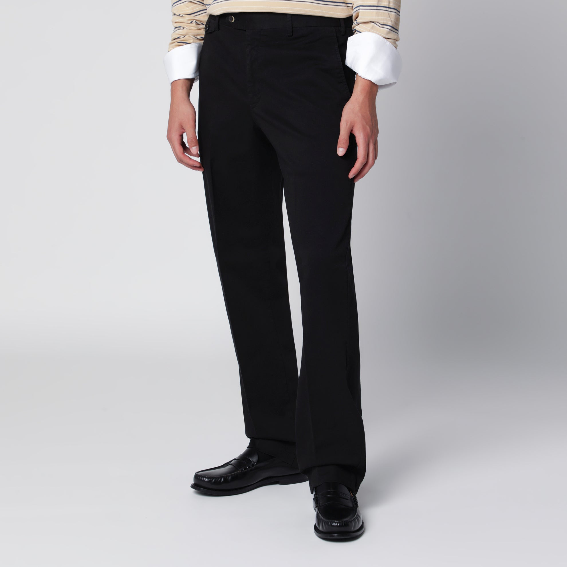 Pantalone nero in cotone