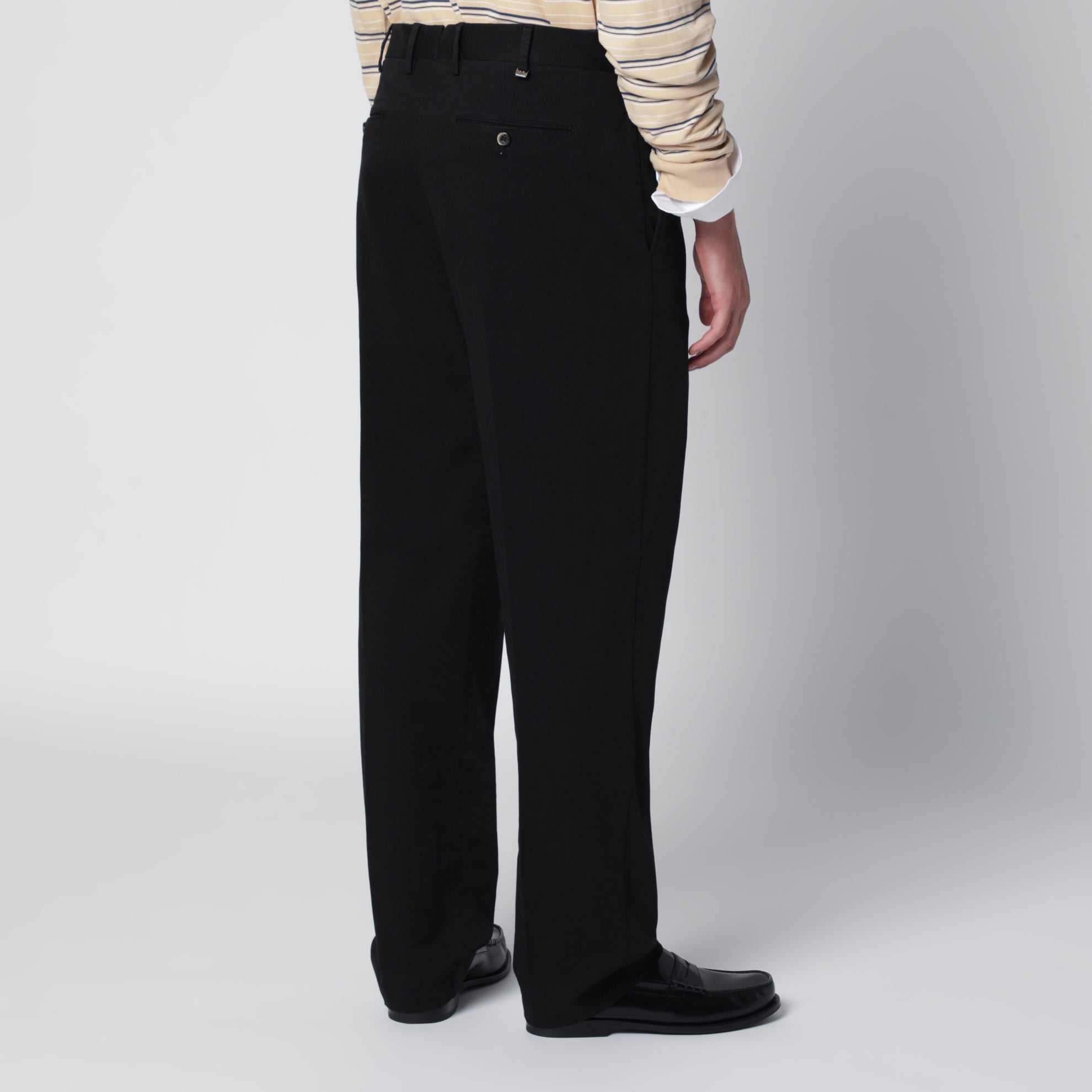 Pantalone nero in cotone