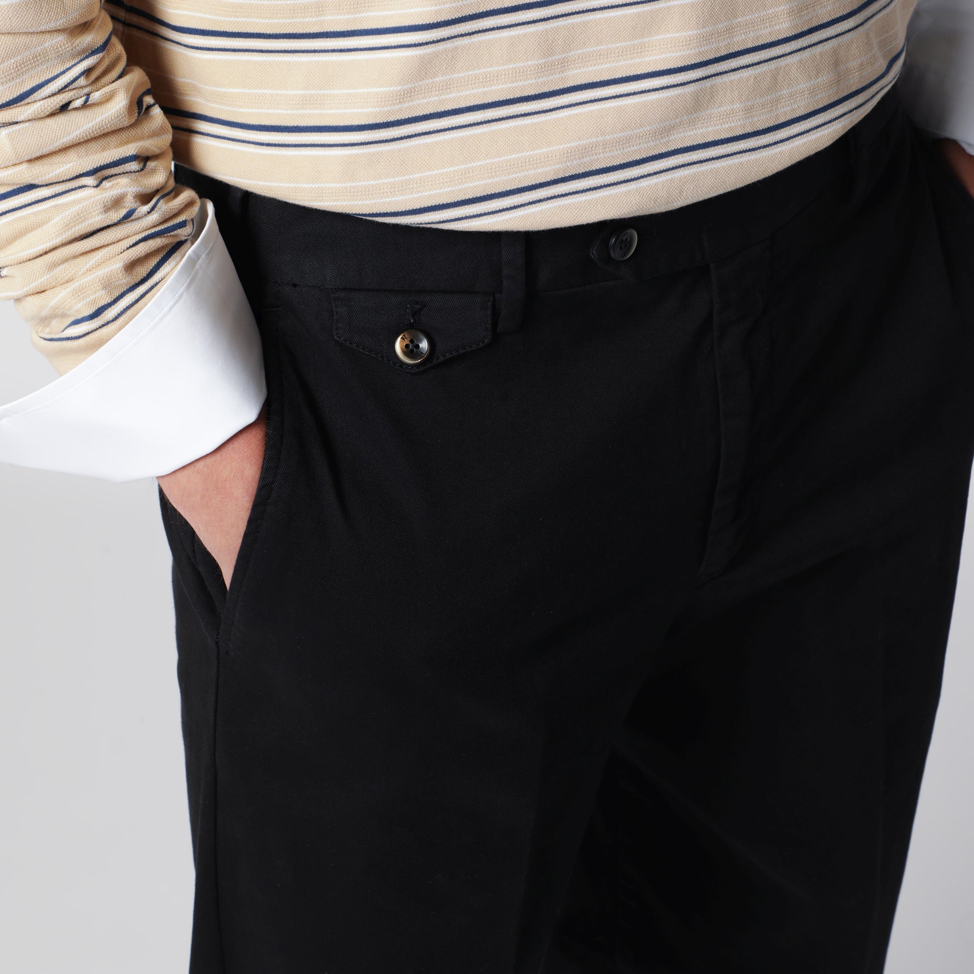 Pantalone nero in cotone