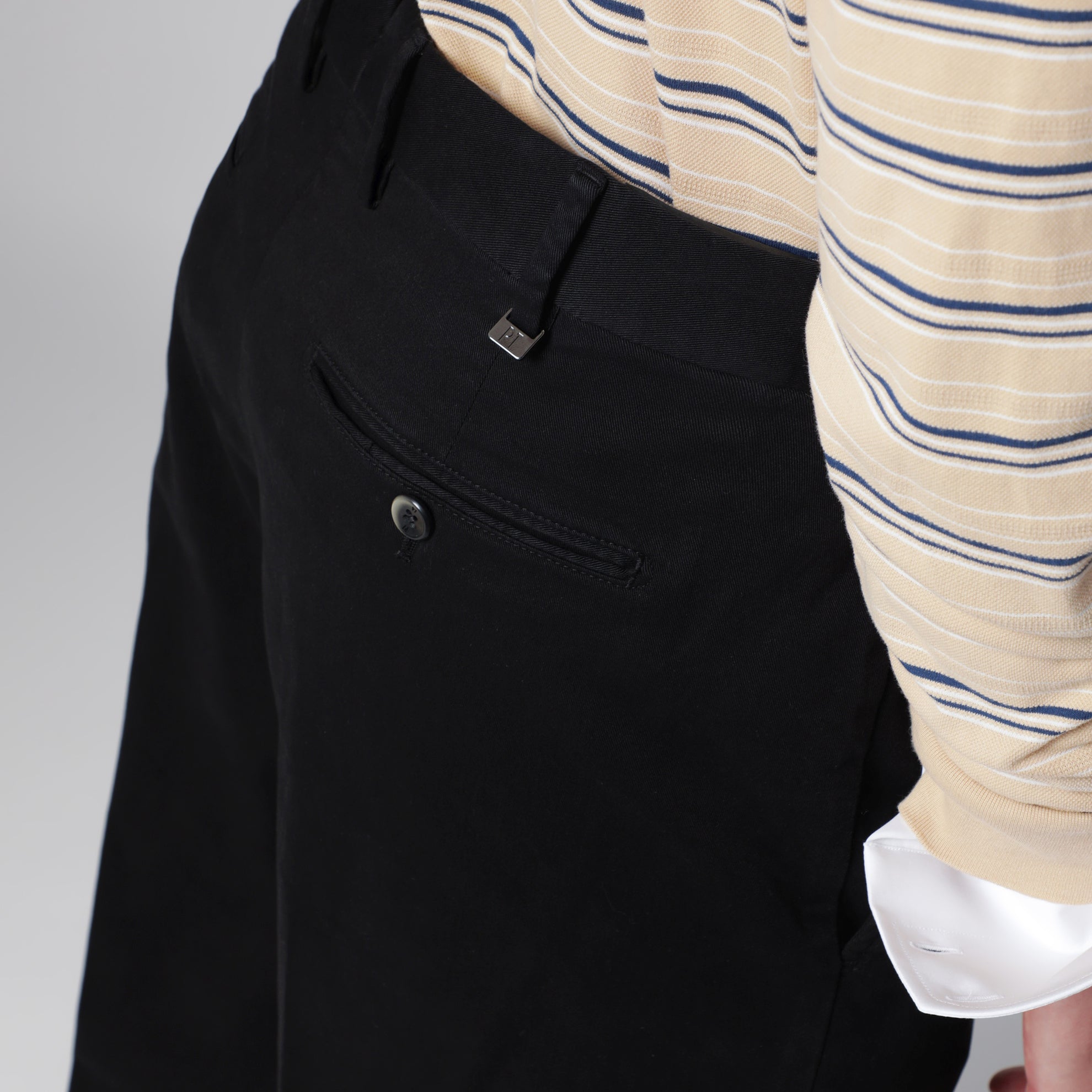 Pantalone nero in cotone