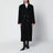 Manteau croisé Gaia noir en laine mélangée