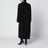 Manteau croisé Gaia noir en laine mélangée