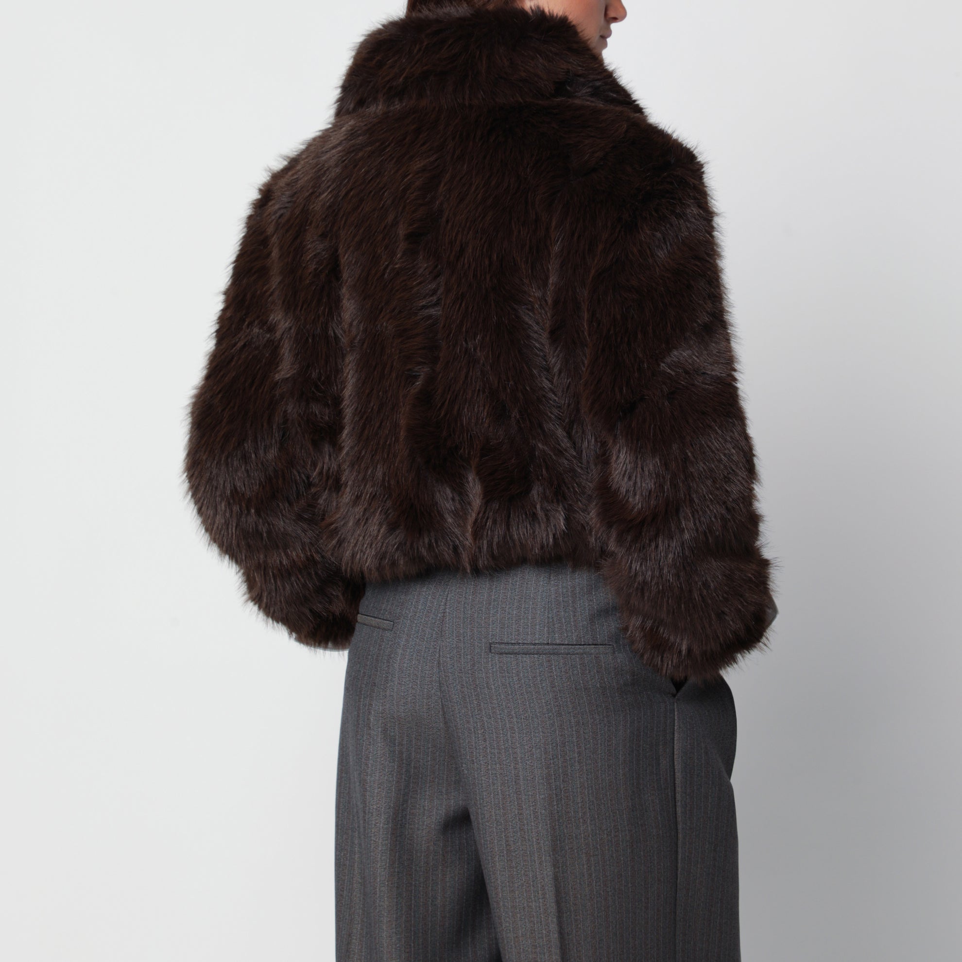 Hope brown faux fur jacket