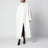 Leroy White Wool Blend High-Neck Coat