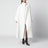Leroy White Wool Blend High-Neck Coat