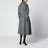 Double-breasted coat with belt in grey