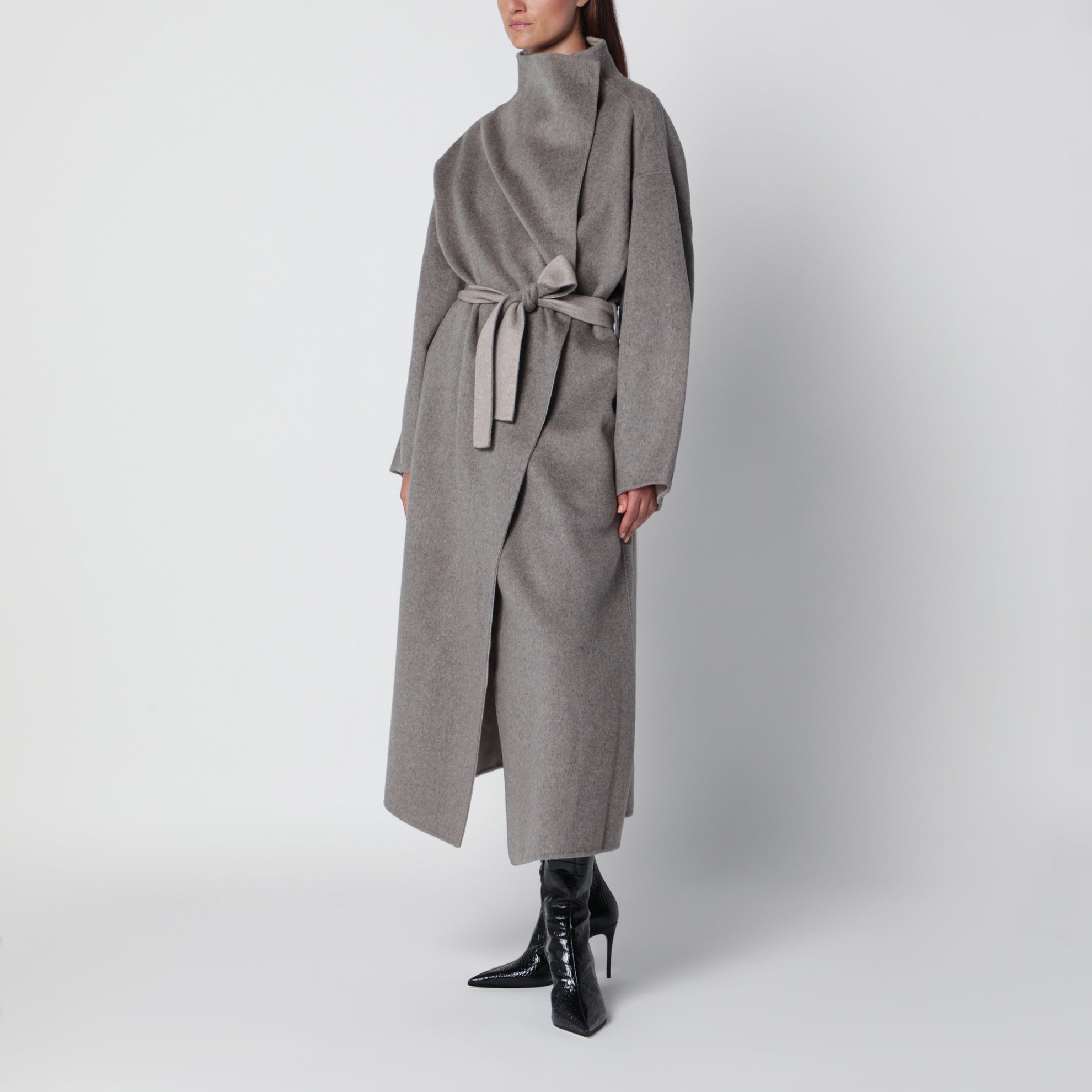 Cappotto Leroy beige in misto lana