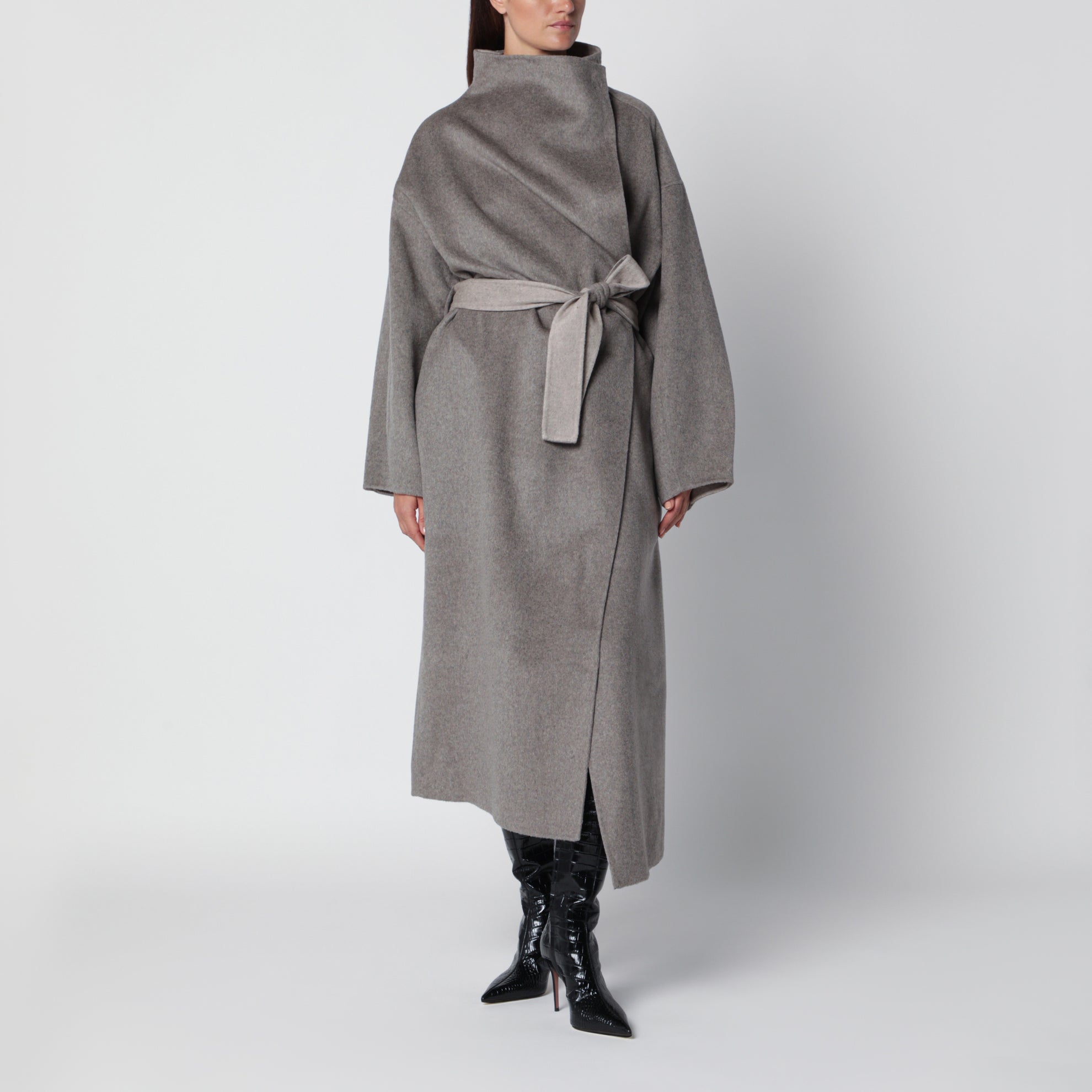 Cappotto Leroy beige in misto lana