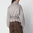 Manteau court Onelle beige en mélange de laine