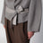 Manteau court Onelle beige en mélange de laine
