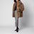 Brown Belle faux fur coat