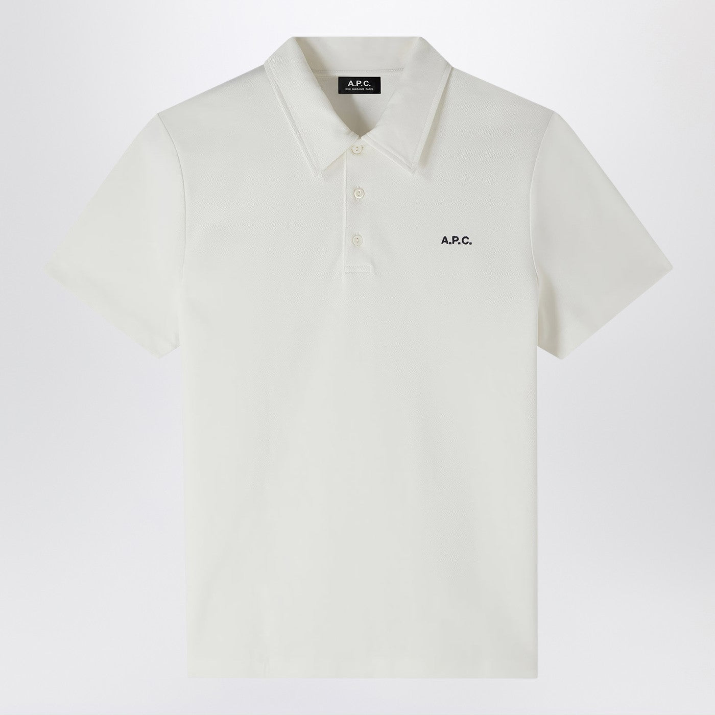 Polo à manches courtes blanc avec broderie logo