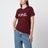 Burgundy cotton T-shirt