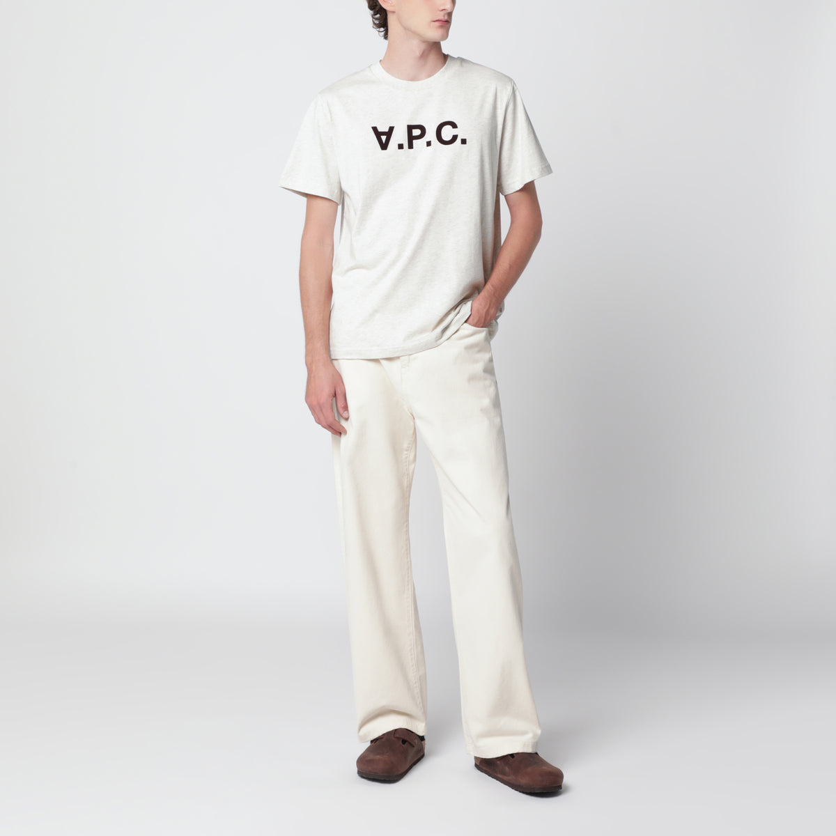 T-shirt Standard Grand VPC écru in cotone