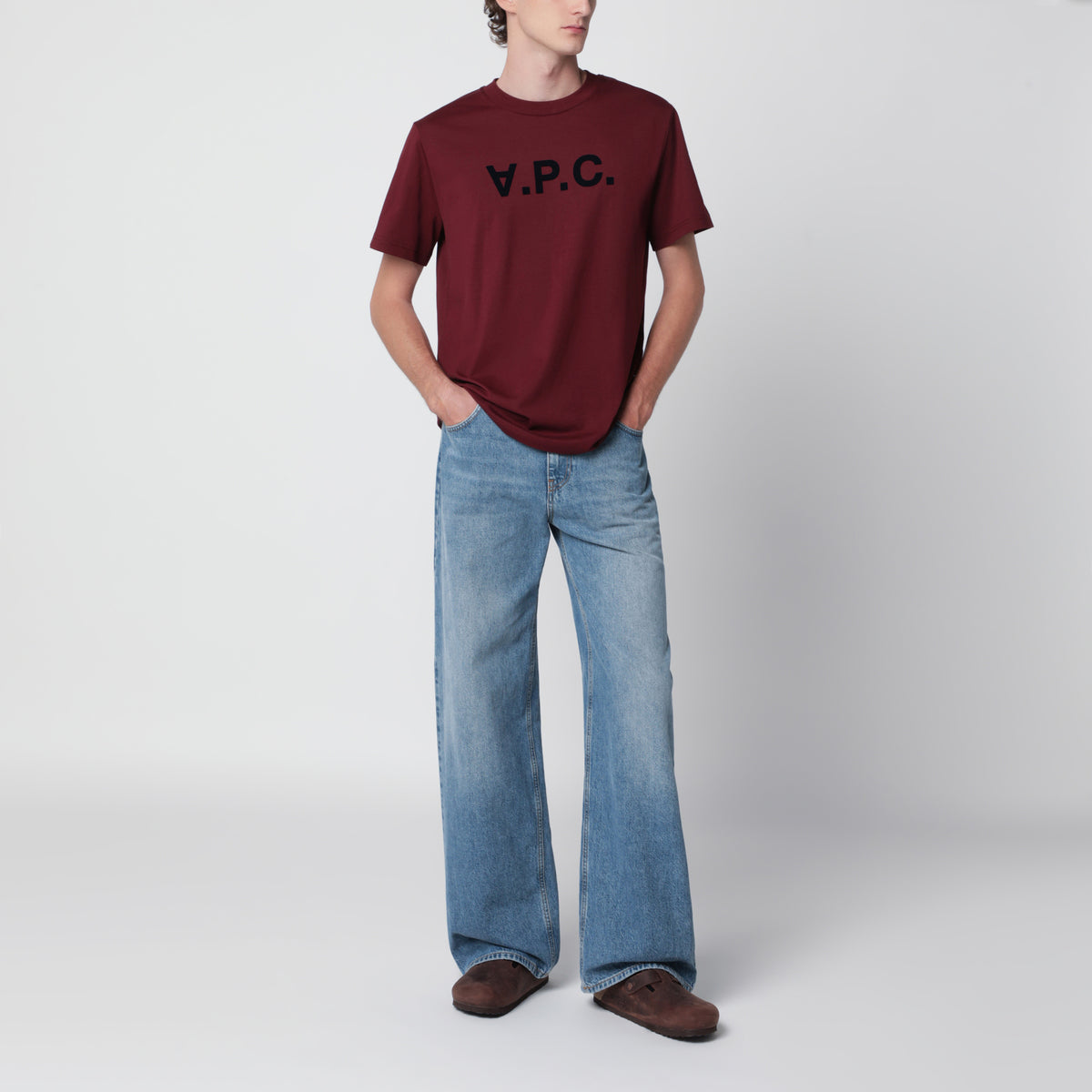 Burgundy Standard Grand VPC cotton T-shirt