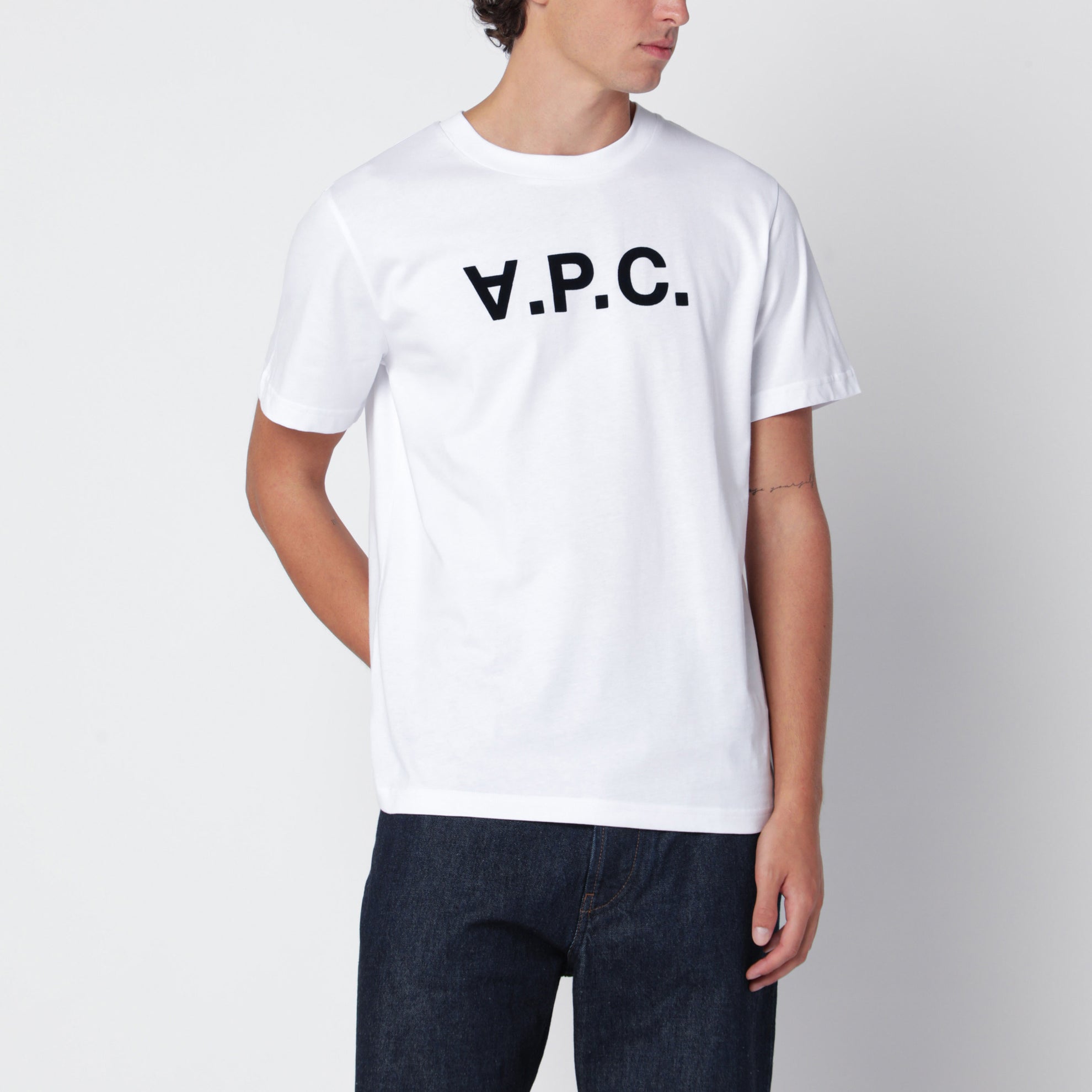 T-shirt standard Grand VPC en coton blanc