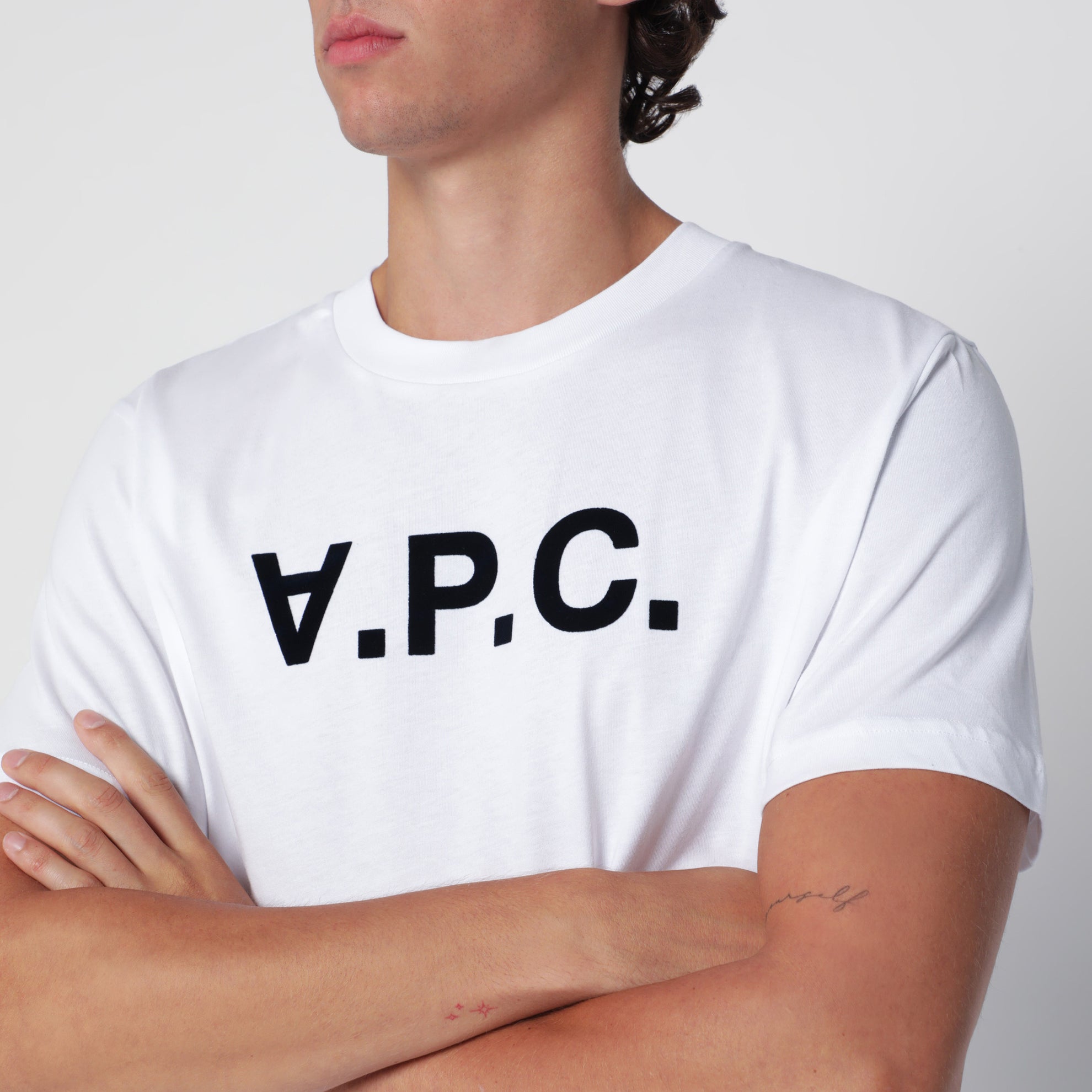 T-shirt standard Grand VPC en coton blanc