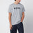 T-shirt standard en coton gris chiné Grand