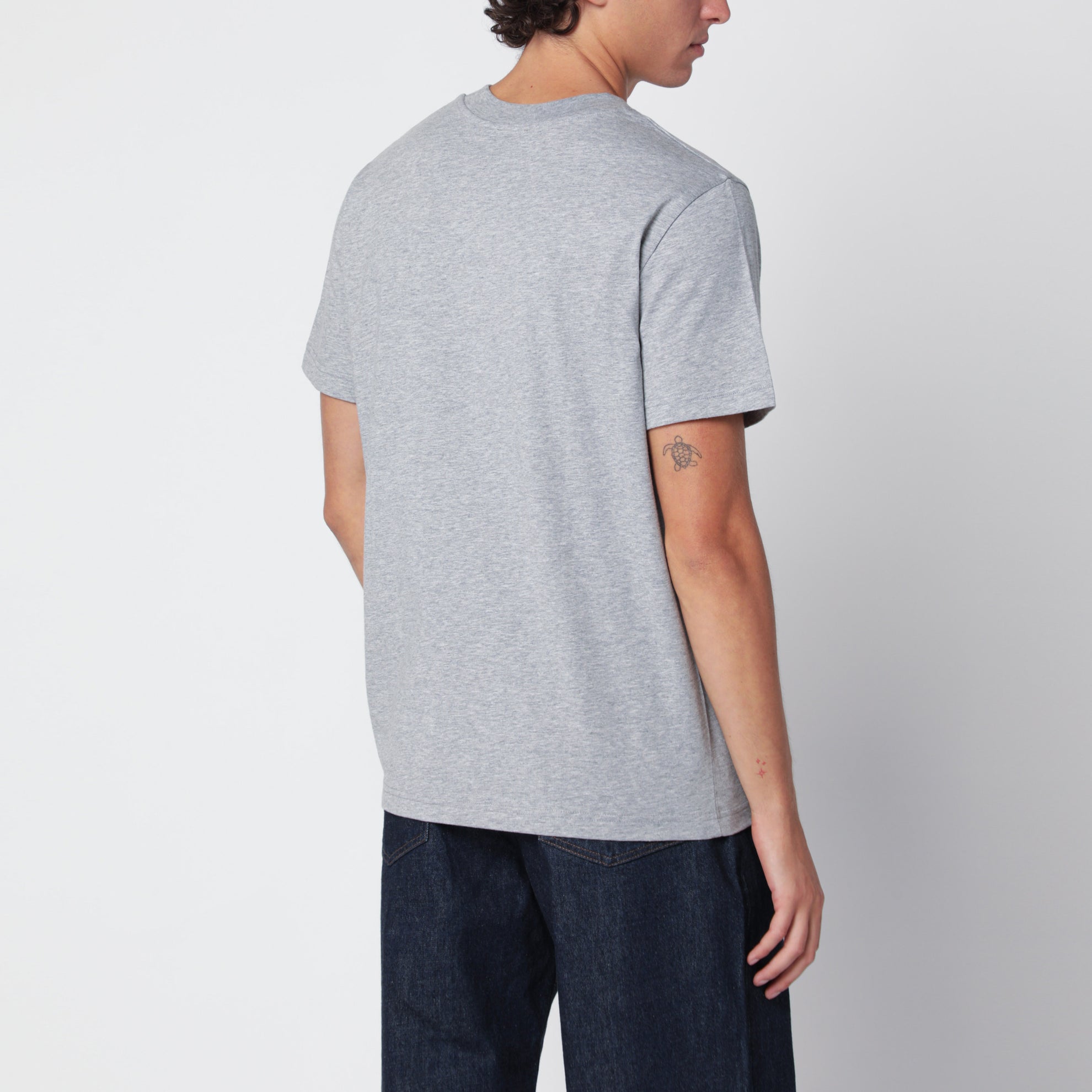 Standard Grand melange graues Baumwoll-T-Shirt