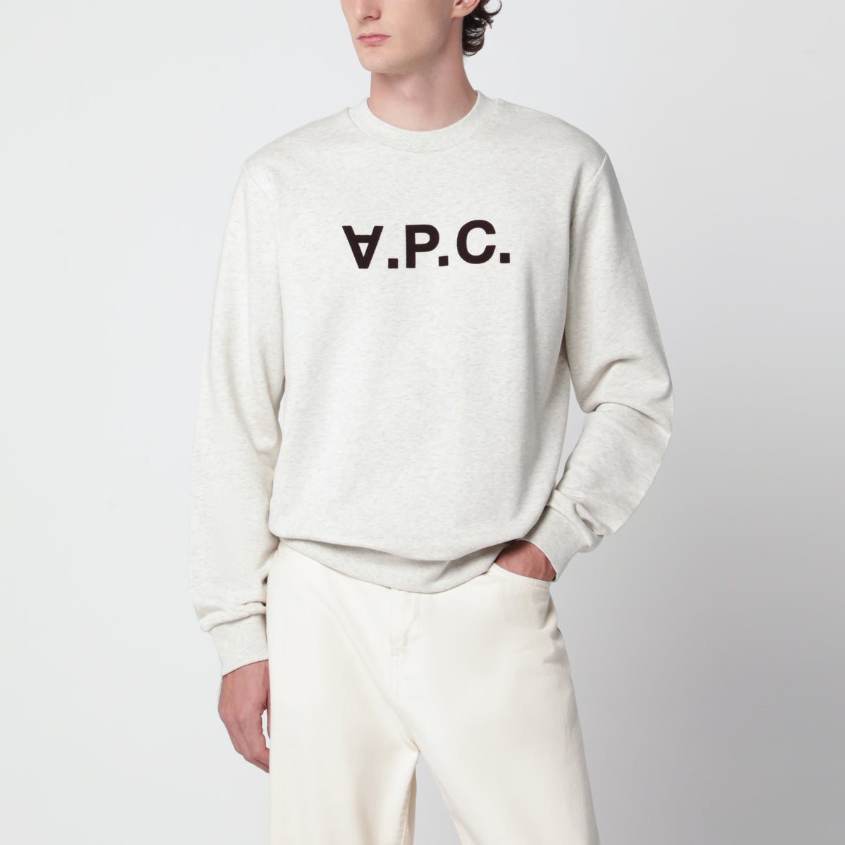 Felpa Standard Grand VPC écru in cotone