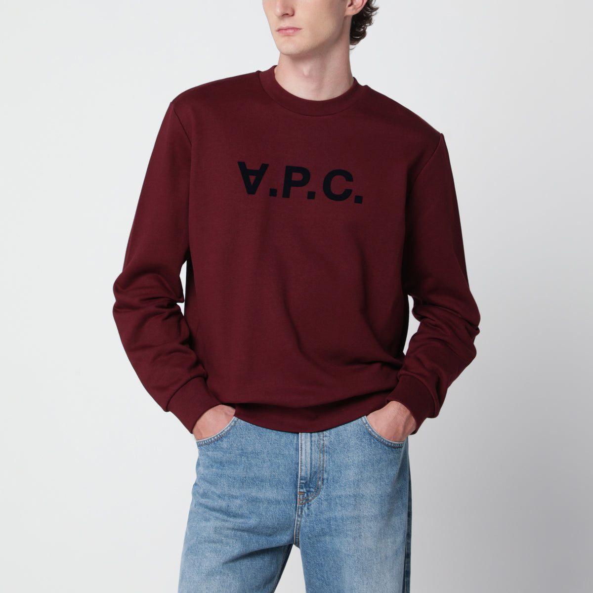 Burgundy Standard Grand VPC cotton sweatshirt