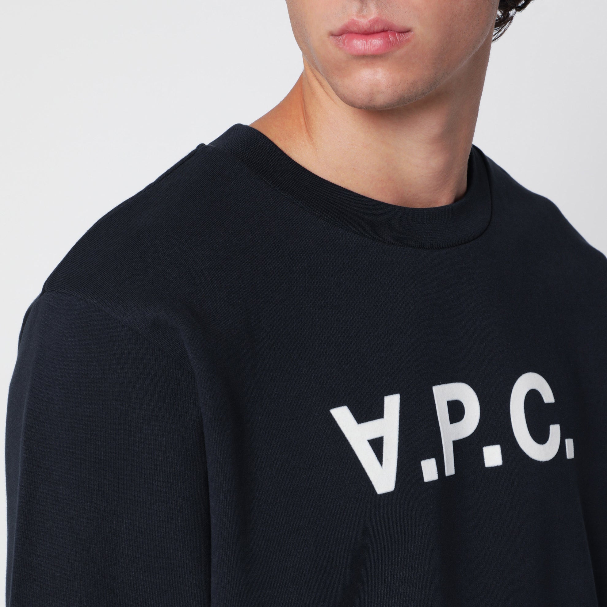 Sweat-shirt en coton bleu foncé Standard Grand VPC