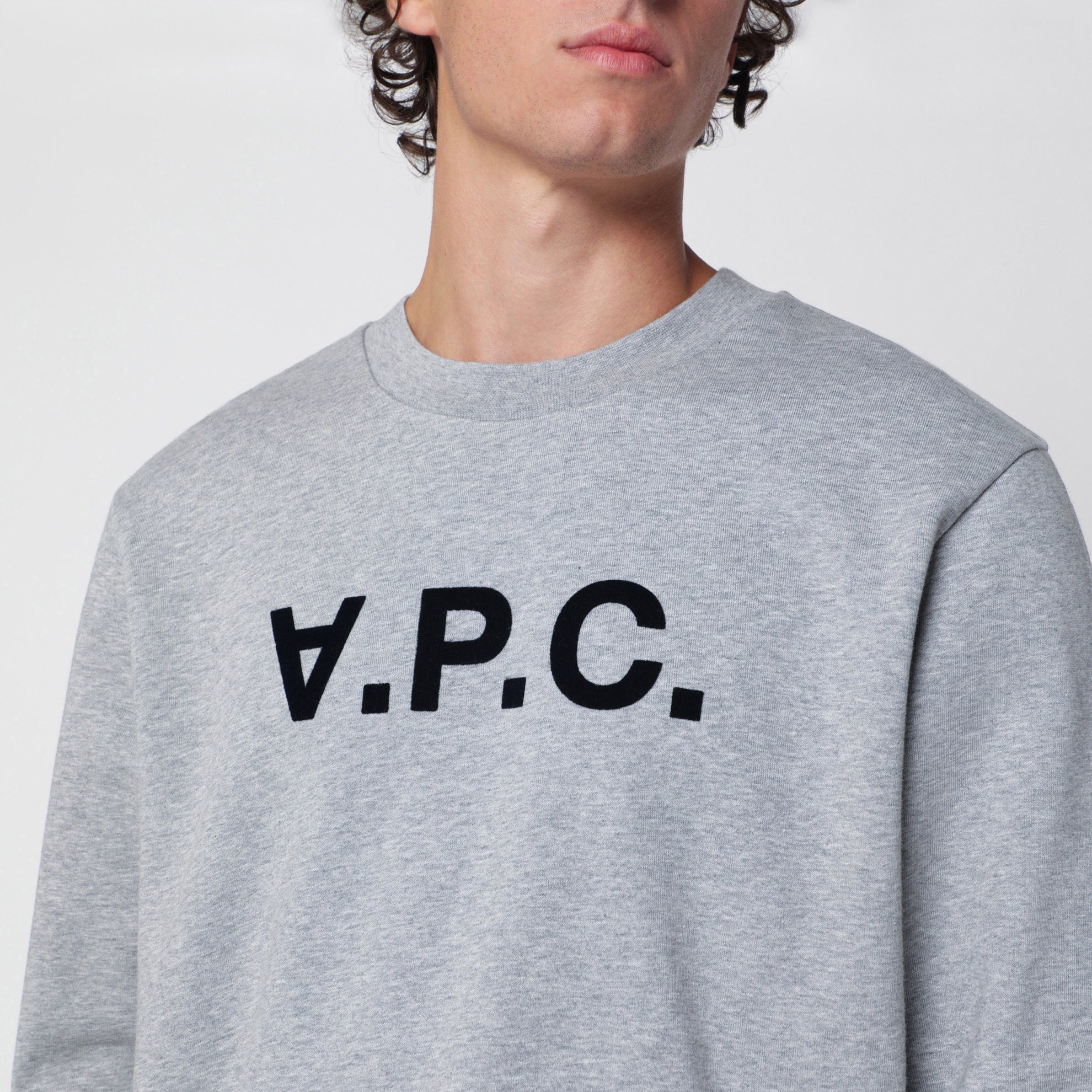 Sweat-shirt en coton gris Standard Grand VPC