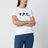 T-shirt blanc en coton brodé