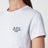T-shirt gris en coton brodé