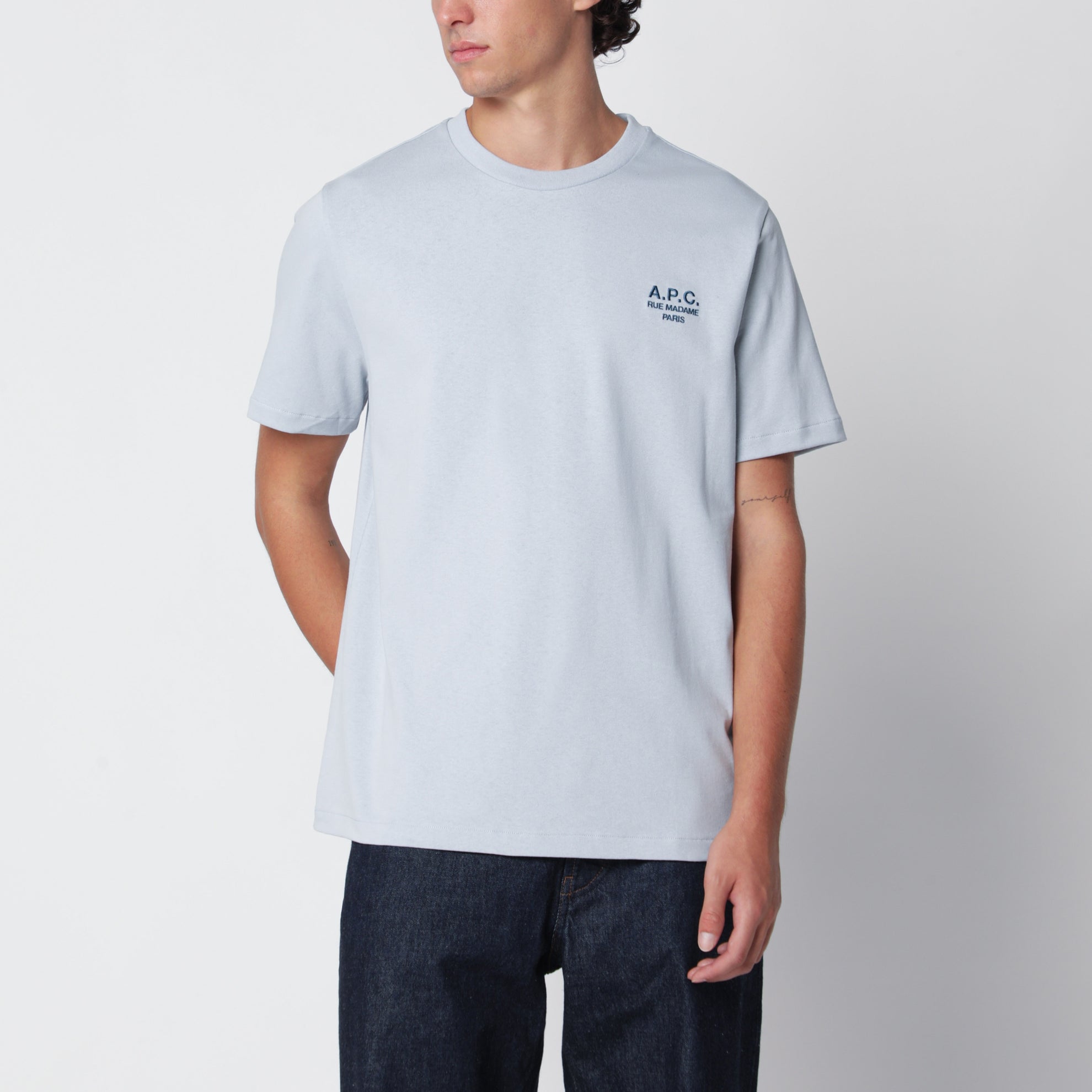 T-shirt Rue Madame blu in cotone
