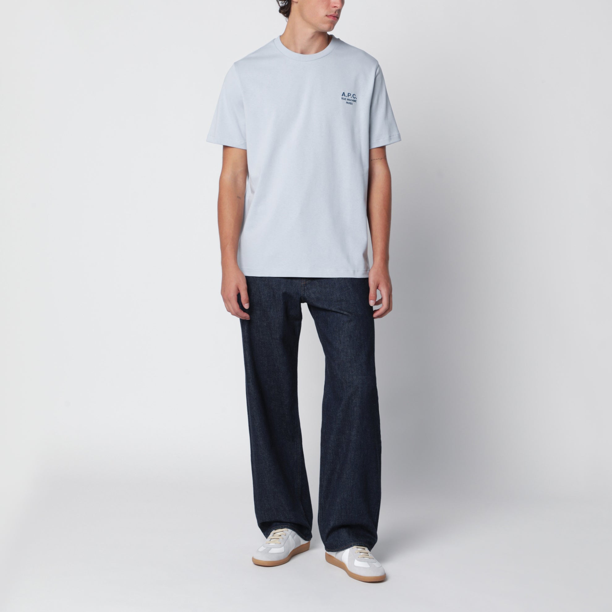 T-shirt Rue Madame blu in cotone