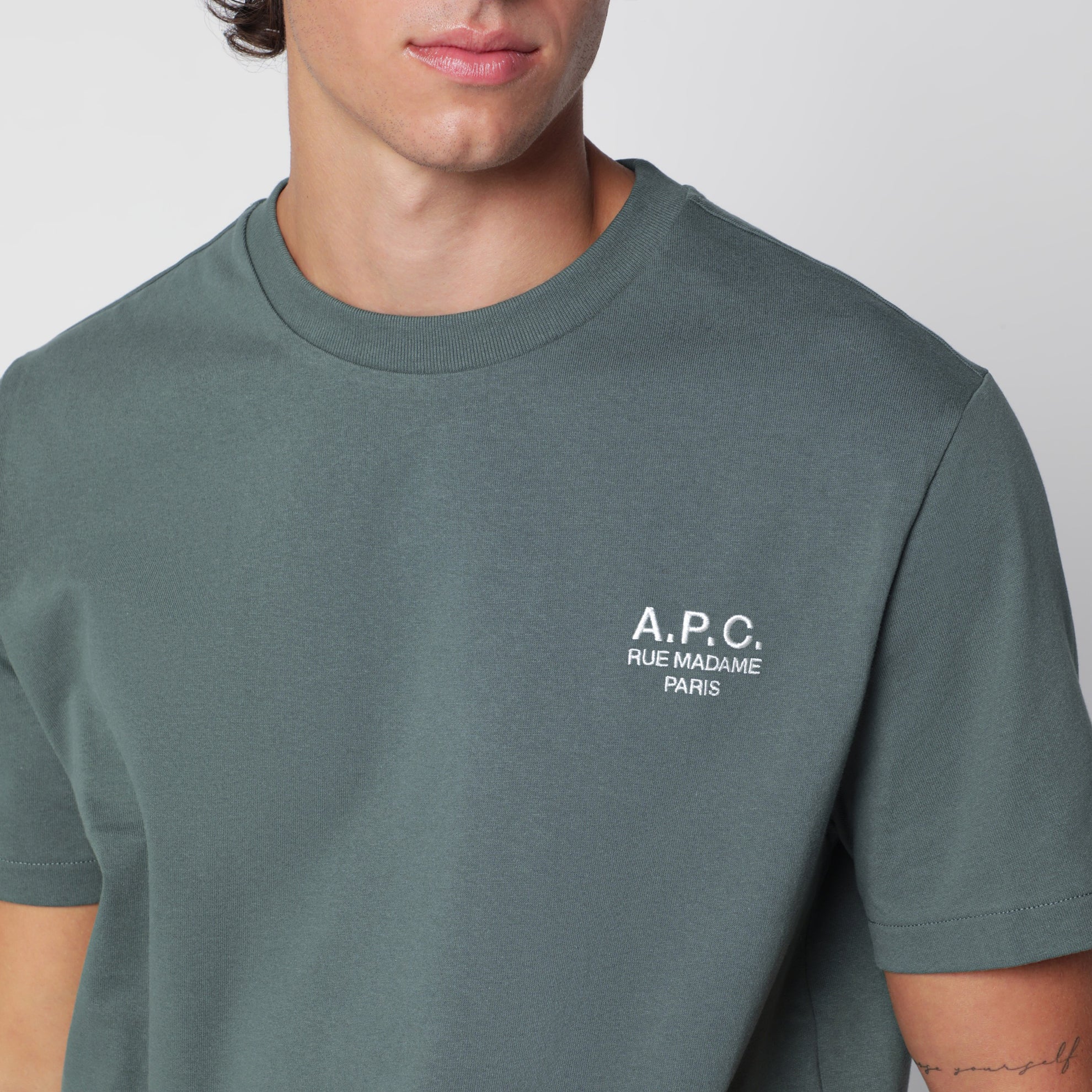 T-shirt Rue Madame en coton vert