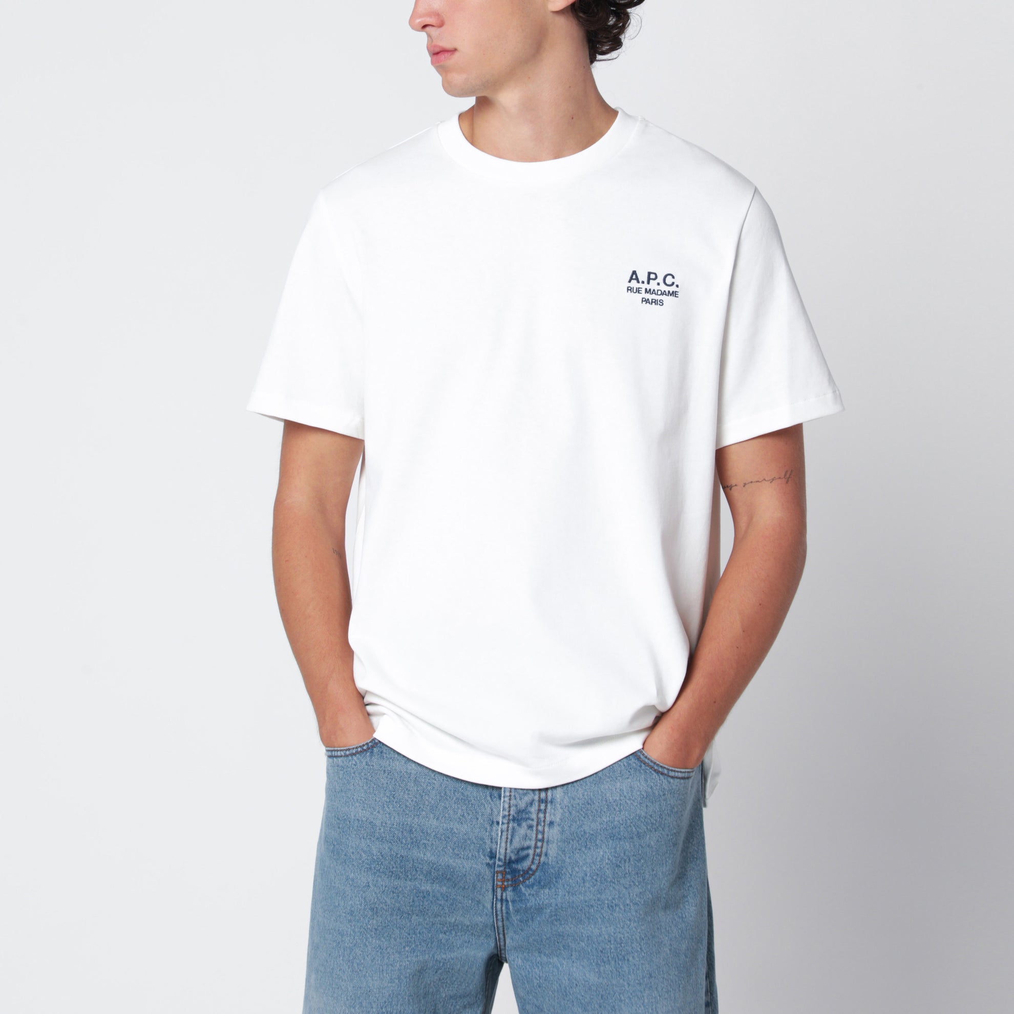 T-shirt Rue Madame en coton blanc