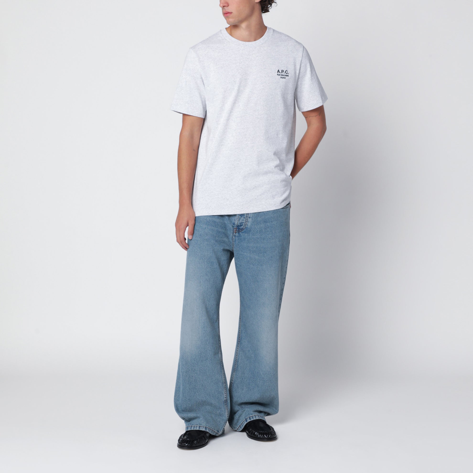 T-shirt Rue Madame en coton gris