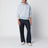 Blauer Baumwollhoodie