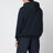 Sweat à capuche en coton bleu marine