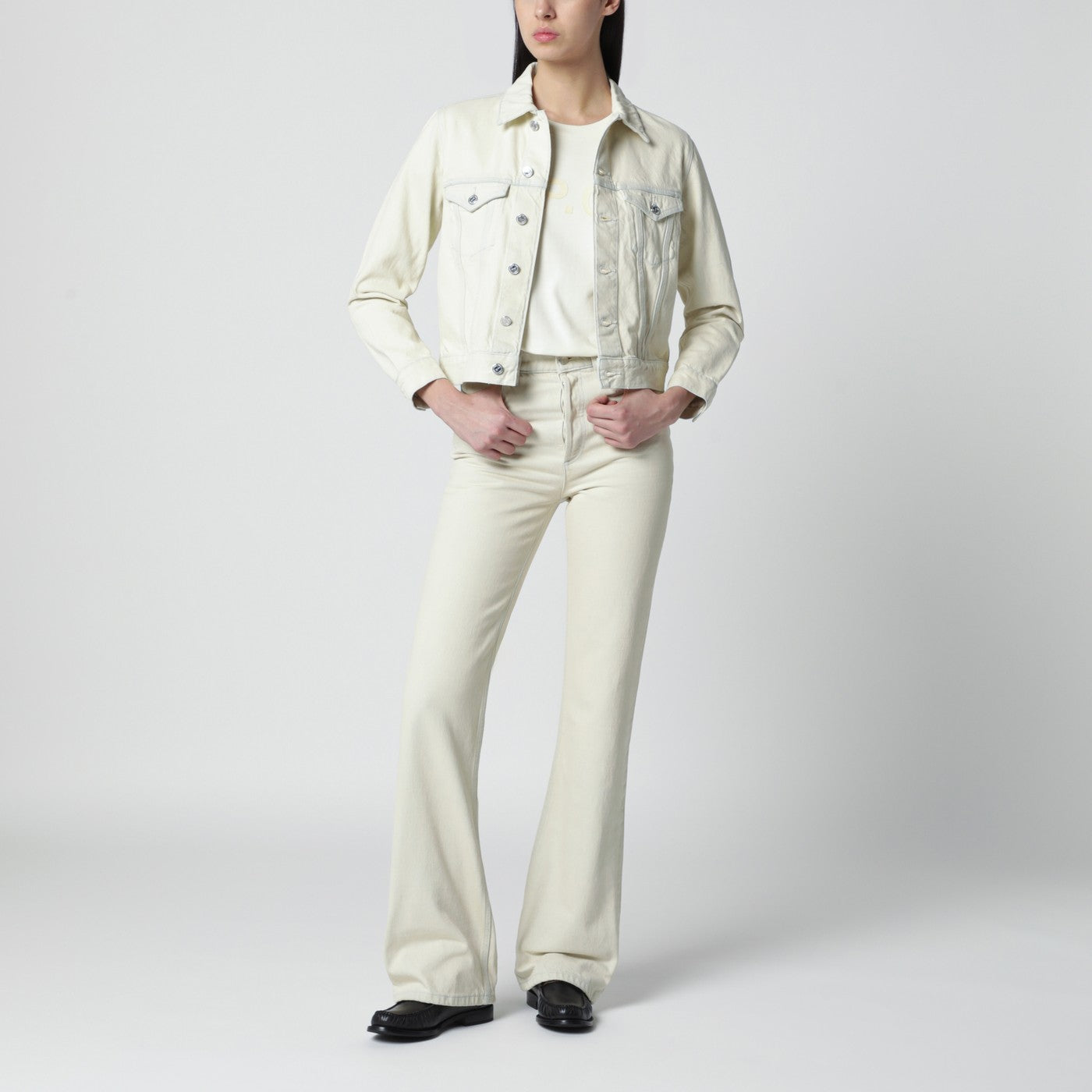 White denim jacket