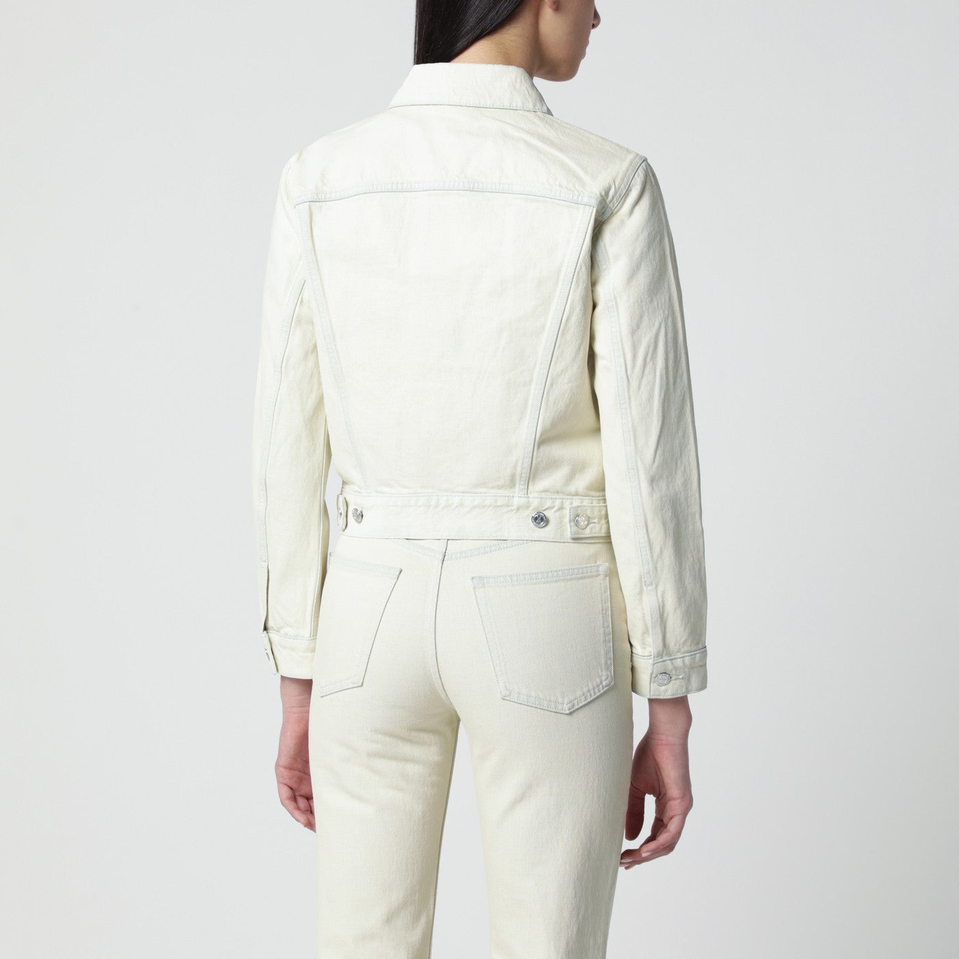 White denim jacket