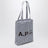 Borsa tote Lou azzurra a righe in cotone