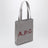 Grün/bordeaux gestreifte Lou Tote Bag aus Baumwolle