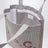 Grün/bordeaux gestreifte Lou Tote Bag aus Baumwolle