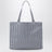 Borsa tote Lou Large azzurra a righe in cotone